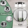 Black Bathroom Lights Over Mirror, Anti-rust Vanity Light Fixture for