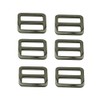 JIHUOO Pack of 8 1 inch flat metal sliding buckle
