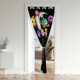 jejeloiu Outer Space Door Curtain Doorway Privacy Sloth Darkening Blackout Curtain Cute Animal Closet Door Cover Curtain Decor Cartoon Sloth Printed 42x80 Inch 1 Panel