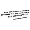 GMC 2019-25 Gloss Black DENALI HD DENALI SIERRA Emblems Fit