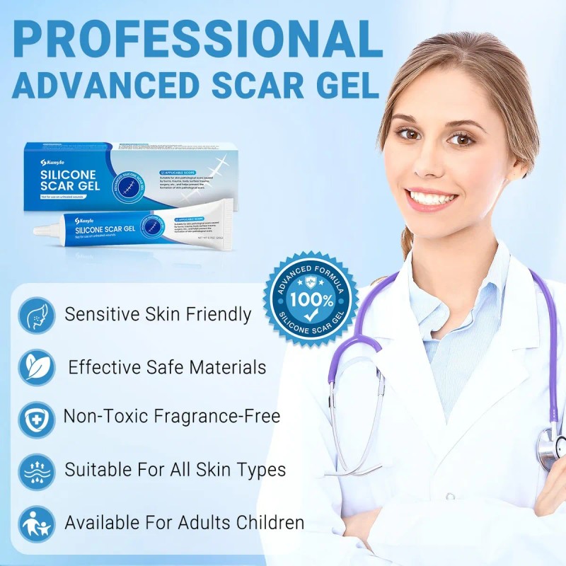 Gel De Silicona Para Cicatrices, Crema Para Cicatrices, Gel