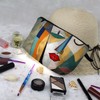 Livel lhood Abstract Face Makeup Bag Cute Small Organizer Zipper