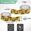 M METERXITY 2 Pcs WATCH YOUR STEP+CAUTION Floor Decals Stickers