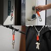 [KeyUnity] KC00 Paracord Keychain with Carabiner, Stainless Steel Carabiner with