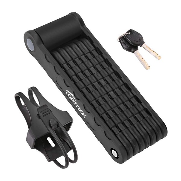 Toptrek Folding Lock with Bracket Bicycle Lock Key Long 94