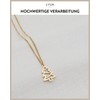LUUK LIFESTYLE Modern Stainless Steel Necklace with Pendant, 50 cm