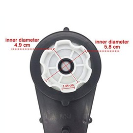 JIARUIXIN 24V555 18000RPM Gearbox with 24V DC Motor for Kids Ride on Car SUV Parts, Electric Motor with Gear Box RS550 24 Volt Motor Match Children Ride on Toys Accessories