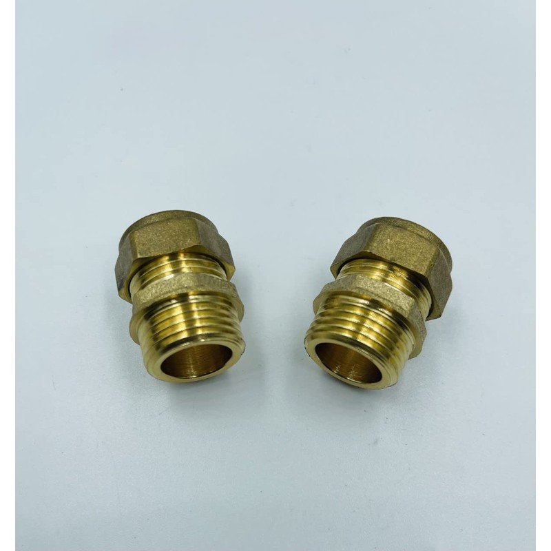 UKDD® 15mm Compression by 3/4" BSP Brass Male Iron Coupler