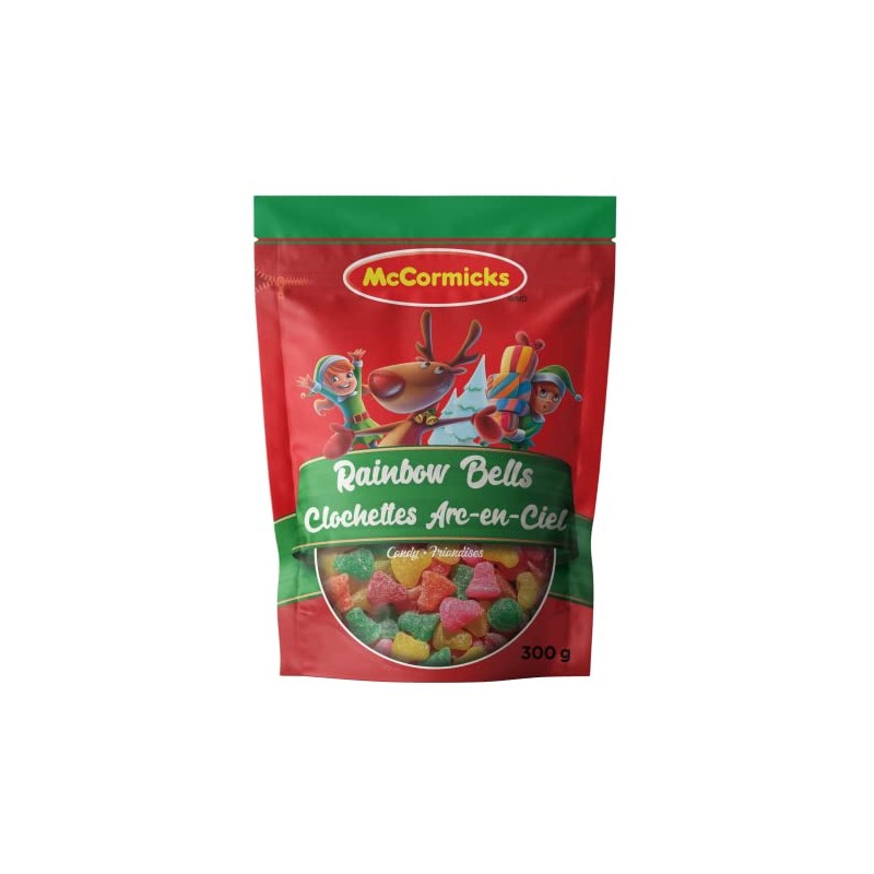 McCormicks, Rainbow Bells, Resealable Candy Bag, 300 Grams