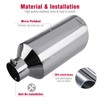Upower 4" to 8" Exhaust Tip Mirror Polished 4 Inch