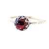 Sterling Silver Garnet Gemstone Ring Size 8, Burgundy Red, Gifts