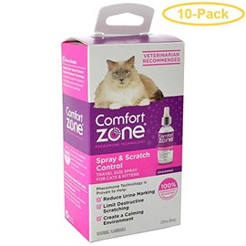 Comfort Zone Cat Spray & Scratch Control Spray 2 oz - Pack of 10