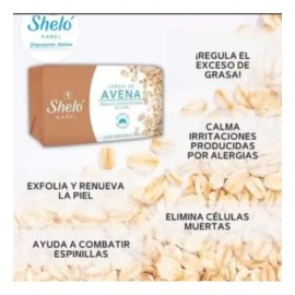 Jabón De Avena Especial Piel Grasa Acne 4 Piezas Shelo Nabel
