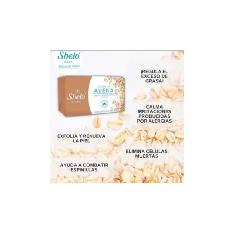 Jabón De Avena Especial Piel Grasa Acne 4 Piezas Shelo
