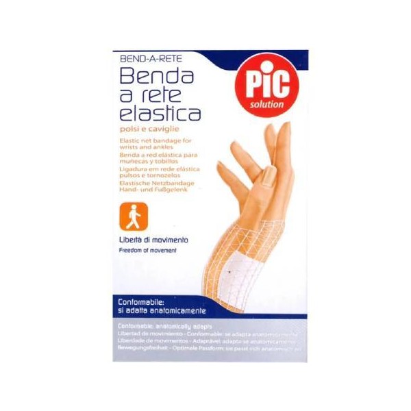 Pic Solution Bande de Gaze Elastic Mesh Bandage for the Wrist & Ankle, 1pc