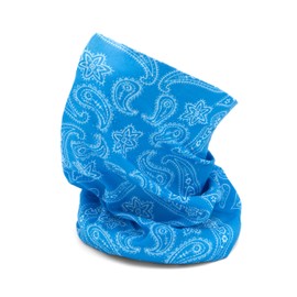 MAPIMANIA - Multifunctional tube scarf, ultralight for any type of sport, neckband, men, women, balaclava, summer cap, Paisley Light Blue