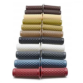 JenNiFer 25mm Motorcycle Handlebar Hand Grip Black Cafe Racer Bubber Clubman Custom For Honda/Harley - Coffee