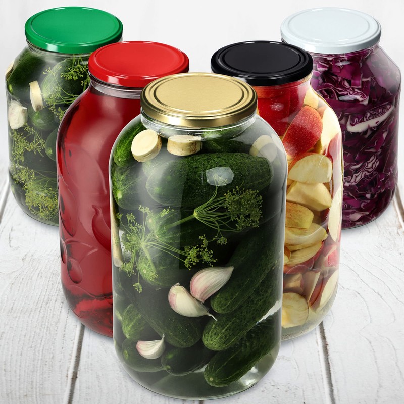 KADAX Set of 10 Screw Lids TO100 for Jars 100