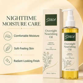 Aceite nutritivo nocturno para el cuidado de la piel 100 ml Aceite nutritivo de 100 ml con dispensador para hidratación nocturna y apariencia luminosa.