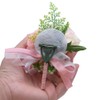 MOJUN Wedding Wrist Corsage Boutonniere Set Artificial Rose and Handmade