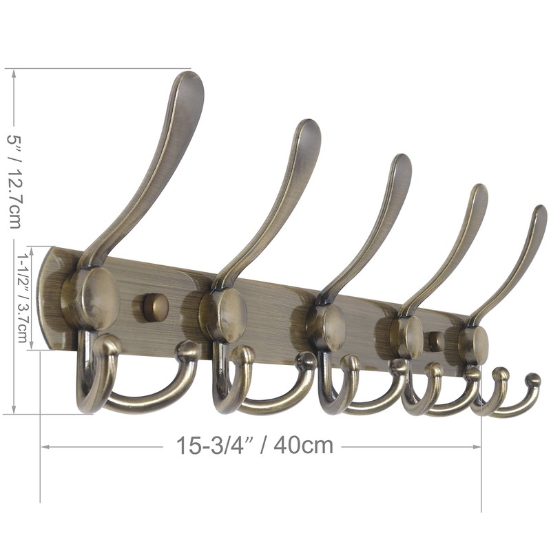 WEBI Coat Rack Wall Mount,Coat Hanger Wall,Coat Hooks Wall Mounted,5