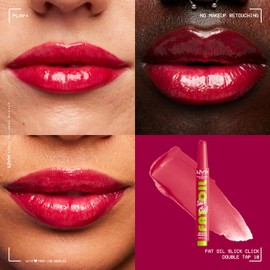 NYX Professional Makeup, Fat Oil Slick Click, Brillo de Labios, Double Tap