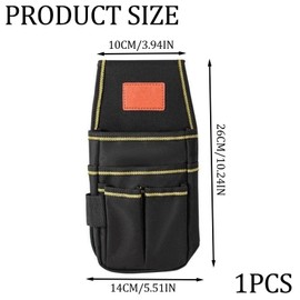 Gativs Tool Bag Waist Bag, Tool Bag with Belt, Multi-Purpose Tool Holder Organiser, Oxford Cloth Belt Bag, Tool Bag with Adjustable Waist Strap, for Electricians Technicians