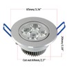 10 Pack,Pocketman 110V 5W Dimmable LED Ceiling Light Downlight,Warm White