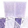 Alinacutle 82 Sentiments Stripe Clear Stamps with Tag Die, Sentiment