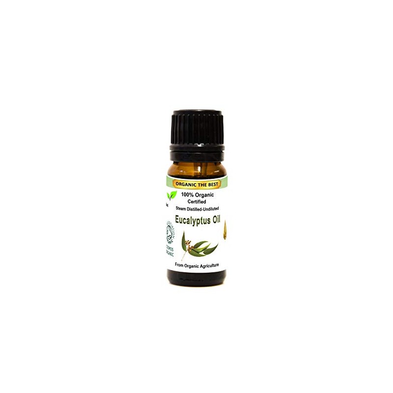 Eucalyptus Oil, Cosmos Certified Organic, Pure Essential Oil, Best Therapeutic