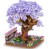FULHOLPE Sakura Tree Building Blocks Kit, 2200+ Clamping Blocks, Modular
