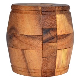Wine Barrel Puzzle, 3D Wooden Puzzle, Knobelwood Designer Puzzle, IQ Puzzle, IQ Test, Interlock Puzzle, Puzzle Game, Puzzle Box, Brain Teaser, Cube Puzzle, Wine Barrel, Wine Barrel