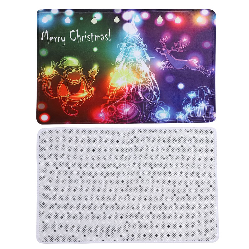 Christmas Light Pattern Home Entrance Bathroom Kitchen Anti slip Floor