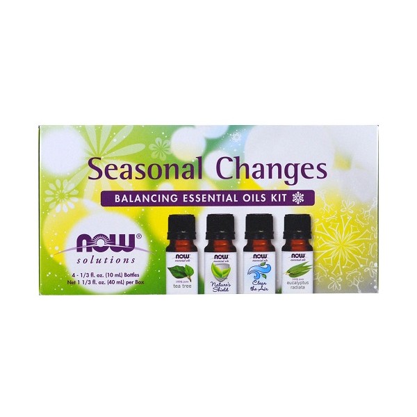 NOW>NOW NOW - Solutions - Diffuser Essential Oils Kit 4 x 10ml - Seasonal Changes Balancing