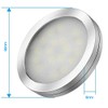 Vlio Vlio LED Unterbauleuchten 3er Set, LED Schrankleuchten, Vitrinenbeleuchtung Kaltwei?, 7.5W 750LM LED Kchenlampen, DC 12V LED Puck Lichter fr Kabinett Schr?nke Weinschrank Kleiderschrank