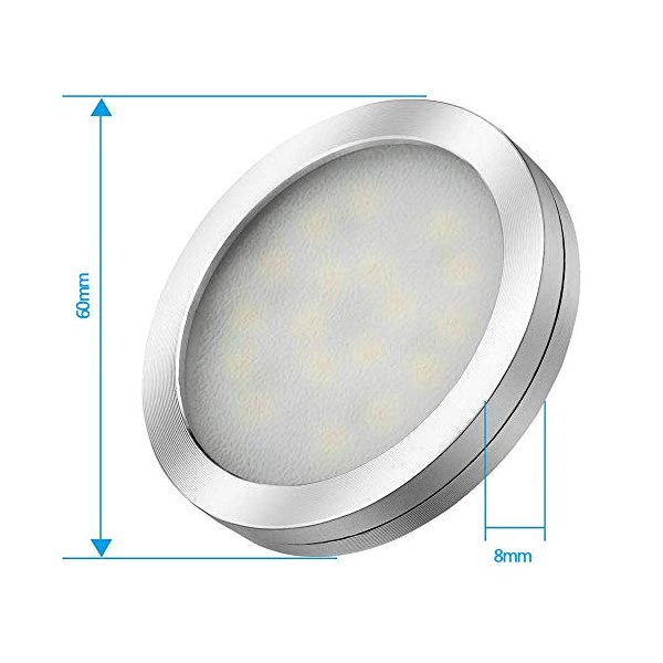 Vlio Vlio LED Unterbauleuchten 3er Set, LED Schrankleuchten, Vitrinenbeleuchtung Kaltwei?,