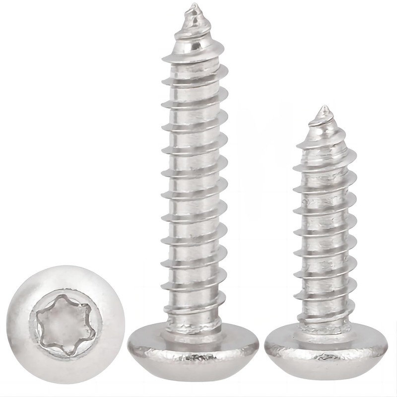 Qrity 25 Pieces M6 x 60 mm Self-Tapping Screw, Torx
