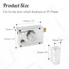 LDEXIN Home Safety Vertical Keyway Cylinder Deadbolt Rim Lock Set