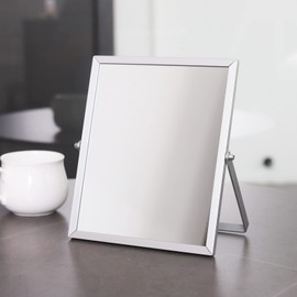 LONGSHENG - SINCE 2001 - Table Desk Vanity Makeup Mirror Portable Folding Mirror with Metal Stand 90°Adjustable Rotation Tavel Make Up Mirror