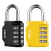 Upgraded Version Combination Lock, [2 Packs] 4 Digit Re-settable Security