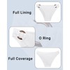 Zmart Women O Ring Bikini Bottoms Full Coverage Swimsuit Bottom