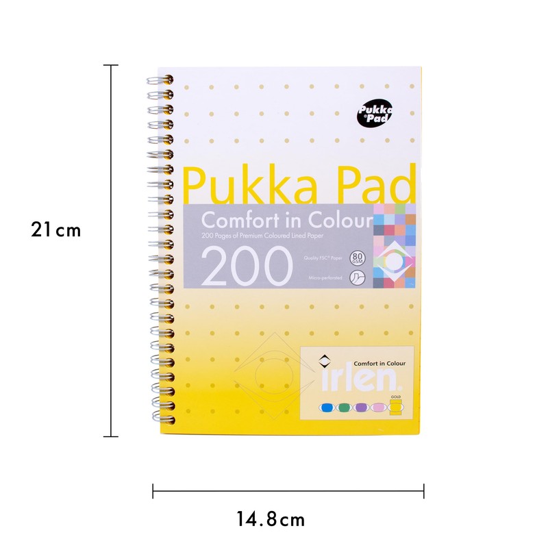 Pukka Pad, Irlen Jotta Pad A5 Notebook 3-Pack – Wire