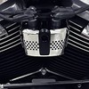 Cubierta de bobina de encendido cromada negra para motocicleta Harley