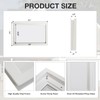 NeatiEase 4 Pcs Garage Door Windows, Replacement Vinyl Windows Inserts