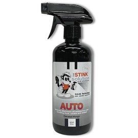 The Stink Solution Car Deodorizer Odor Eliminator For Strong Odor: Quickly Banish Smoke, Pet, Food, Sweat, & Other Foul Smells! Safe Car Freshener for Seats & More! - 1 16 oz Bottle Coconut Mango