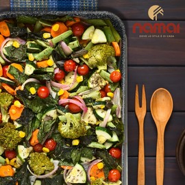 NAMAI - Baking Mould Set - Casserole Dishes Set - Dishwasher Safe - Aluminium - Lasagne Casserole Dish - Baking Tray - Lasagne Casserole Dish - Casserole Dish Set (Set TRIS 35 cm 25 cm 20 cm)