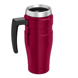 Thermos Travel Mug, Stainless Steel, Raspberry, 470ml
