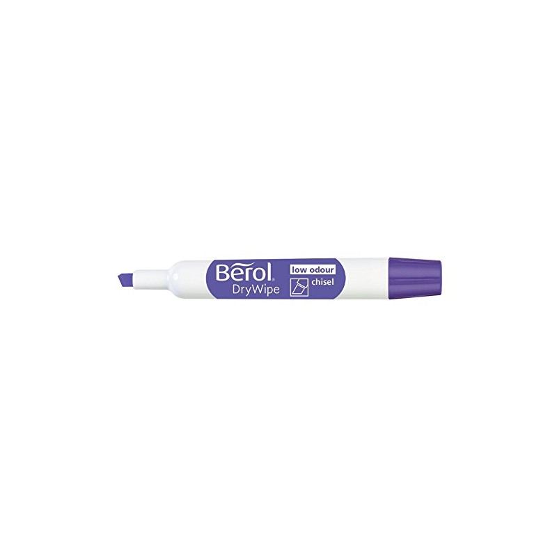 Berol Dry Wipe Whiteboard Marker Pens Chisel Tip Assorted Colours