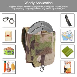 Handcuff Pouch, Molle Handcuffs Holder Hoslter Nylon Cuff Pouches Case for Duty Belt Tactical Vest Police Law Enforcement Security Officer Accessories fits Most Hand Cuffs - CAMO