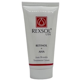 REXSOL Retinol + AHA Anti-wrinkle Treatment Cream | With pure Vitamin A and Vitamin E | Beeswax | Effectively diminishing fine lines & wrinkles, age spots & pigment.(60 ml / 2 fl oz)